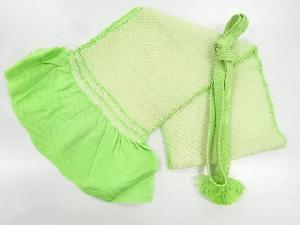 リサイクル　正絹　絞り帯揚げ・帯締めセット